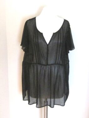 Torrid Sheer Mesh Tunic Top
